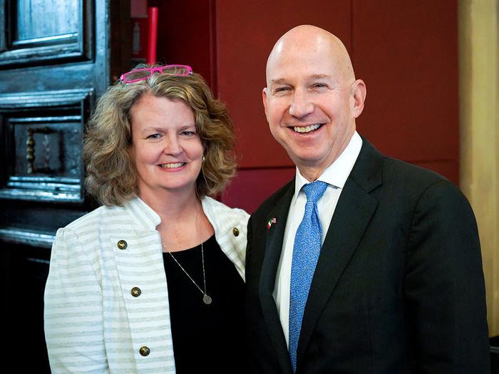 Carolyn Mahan and Jack Markell, U.S. ambassador to Italy